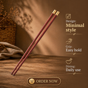 <span class=keywords><strong>Palillos</strong></span> de Madera de Estilo Japonés y Coreano, Certificados por SGS, FDA y FSC, 2 Pares, Antideslizantes, Antiagrietamiento, Sin Pintura, para Restaurantes de Sushi - Product Image 1