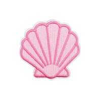 Autocollant en tissu brodé Coquillage Marin, Patch Homard Crabe, Autocollant Lettre Amour, Étiquette pour Ordinateur, Décoration de Sac, Fil de Polyester Chine