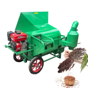 대용량 반자동 곡물 탈곡기 가솔린 엔진과 논을 BB-TW90 미니 쌀 탈곡기