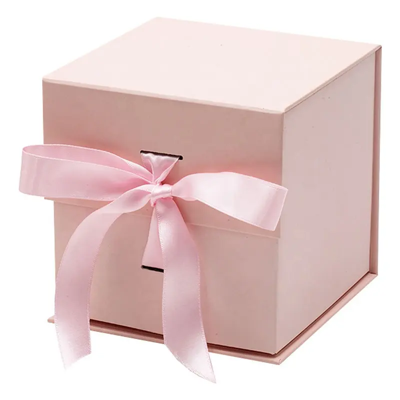 Cajas de Regalo R4i sdhc con tapa magnética, paquete de embalaje con logotipo personalizado, diwali, damas de honor, caja de dulces India