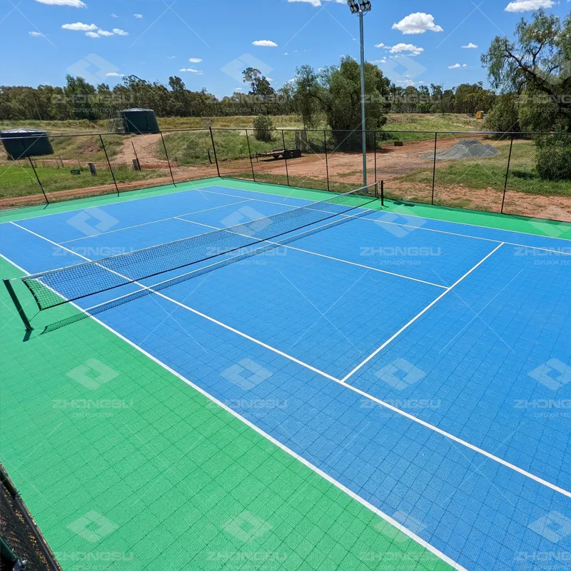 Synthetic waterproof portable outdoor sports plastic interlocking tile tennis court sport floor
