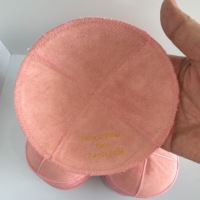 Kipá de Gamuza Personalizada con Nombre y Fecha Grabados en el Interior, Yarmulke, Kippot, Regalo para Boda Judía, Bar Mitzvah, Venta al por Mayor, MOQ 20 piezas