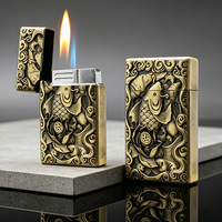 Briquet coupe-vent gonflable au design moderne FJ931 avec jet à flamme nue pour la vente en gros de cadeaux d'affaires