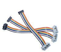 AWM2651 28awg 6 8 10 12 14 16 20 24 26 30 50 64-poliger IDC-Stecker mit 2,54mm Abstand Kabel ffc awm 20624 Flach band flex kabel