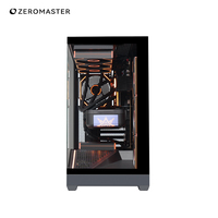 Boîtier PC Zeromaster Mid Tower, haut débit d'air, verre trempé, châssis de jeu, prend en charge les cartes mères ATX, Micro ATX, Mini ITX, radiateur 360 mm