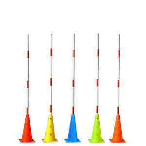 Cône d'entraînement de basket-ball de football 50cm avec marque de trou baril règle de réglage de la hauteur poteau de marque - Product Image 5
