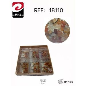 MNJ Beaded Jewelry Kit 12Pcs Mixed Color Stones For Crafting DIY Accessories - Product Image 3