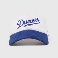 Casquette de papa en velours côtelé non structurée à 6 panneaux avec visière incurvée et logo brodé – Fabricant