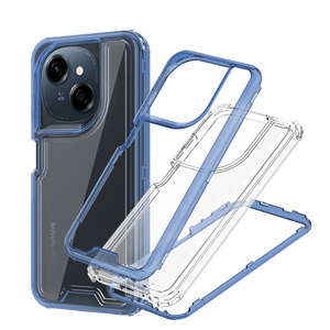 Coque transparente TPU + PC 3 couches Combo Phone Case pour Vivo Y19S/Y29/Y04/Y29S/V50 <span class=keywords><strong>Lite</strong></span>/Realme C75 Antichoc Clear Skin Friendly - Product Image 6