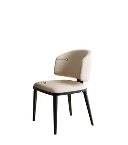 Home dining chair modern simple sedentary chair Italian light luxury designer dining stool model room chair