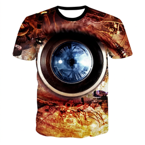 T-shirt surdimensionné en polyester, coton, spandex, nylon, logo personnalisé, t-shirts graphiques imprimés, t-shirt uni - Product Image 1