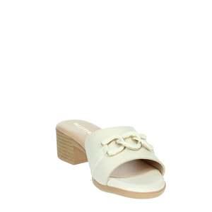 Valleverde Sandales à talons pour femme 63010 Mules à talon bloc en cuir blanc - Product Image 5