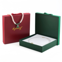 Boîtes cadeaux rigides personnalisables en feuille d'or écologiques pour bijoux et montres, avec doublure en éponge et sacs fourre-tout à nœud pour emballage de mariage et anniversaire