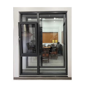 Fenêtre à battant en aluminium résistante aux ouragans, triple vitrage, rupture de pont thermique, insonorisée, écoénergétique, conforme AS2047 pour la maison - Product Image 1