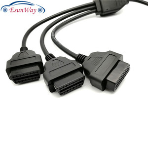 OBDII OBD 2 16Pin OBD2 16 <span class=keywords><strong>Pin</strong></span> 1 Trong <span class=keywords><strong>3</strong></span> Nam Thành Ba Nữ Cho Elm327 Chuyển Cáp Chẩn Đoán Và Đầu Nối Xe - Product Image 2
