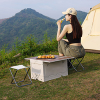 Tabouret pliant portable en alliage d'aluminium de haute qualité, mini-banc ultraléger pour voyage, pique-nique en plein air, chaise de plage