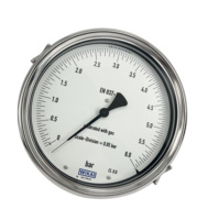 Calibradores de Presión con Tubo Bourdon de Aleación de Cobre, Clase 0.6 NS 160 [6 Pulgadas], Modelo 312.20, 0.25%, 1 Año de Garantía, EN 837-1/ASME