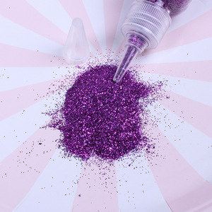 Poudre à paillettes de <span class=keywords><strong>sable</strong></span> pour enfants, accessoire hexagonal non toxique, bricolage laser, dans un bouteille à bouche pointu, 10 pièces - Product Image 5