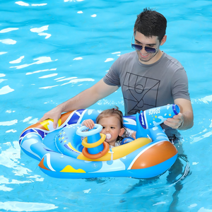 Piscine gonflable pour bébé sur le thème de la navette spatiale avec auvent solaire amovible et console de jeu interactive - Product Image 4