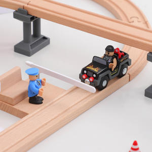 Juguetes Educativos <span class=keywords><strong>de</strong></span> Plástico, Serie <span class=keywords><strong>de</strong></span> Pistas <span class=keywords><strong>de</strong></span> Ensamblaje para Niños, Vida en la Ciudad Costera, Escala 1:5, Compatible con <span class=keywords><strong>Thomas</strong></span> - Product Image 4