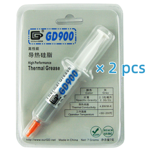 <span class=keywords><strong>2</strong></span> parça GD900 Net ağırlık 7 gram gri 4.8 w/m-k yüksek performans termal gres silikon isı emici bileşikler CPU GPU için yapıştırın - Product Image 1