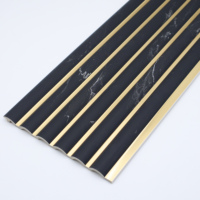 Facile à installer, design moderne personnalisé, panneau de grille murale en polystyrène PS, panneau décoratif en lattes PS pour mur et plafond intérieurs