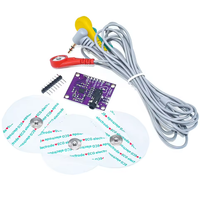 Kit de Sensor ECG AD8232 - Módulo de Detección de Frecuencia Cardíaca y Pulso Compatible con la Placa de Desarrollo Duinofun