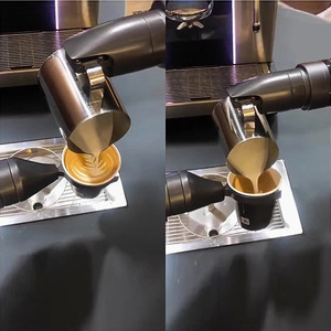 Hoàn toàn tự động đôi-cánh tay robot cà phê Maker thẻ tín dụng thanh toán Kích hoạt máy bán hàng tự động với tùy chọn cho thuê - Product Image 3