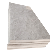 Panneaux muraux en marbre UV d'intérieur de qualité supérieure, feuilles de PVC anti-rayures à haute brillance, imperméables, personnalisables en tailles et couleurs pour hôtel