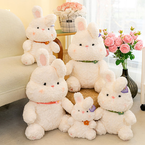 ตุ๊กตากระต่ายกระต่ายขนฟูนุ่มยัดไส้สัตว์น่ารักให้ความรู้สึกสบายเครื่องจับตุ๊กตาของขวัญสำหรับเด็กผู้หญิงและเด็ก - Product Image 3