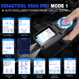 VDIAGTOOL V500 Pro 0.1~100V Probador de Baterías Inteligente para Automóviles de 12V y 24V, Herramientas Inteligentes para Sistemas Eléctricos de Automóviles - Product Image 4
