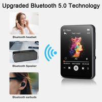 Reproductor MP3 de música y vídeo multifunción TFT LCD con altavoz, Radio FM y grabadora de voz, compatible con lectura de libros electrónicos de audio WAV y APE