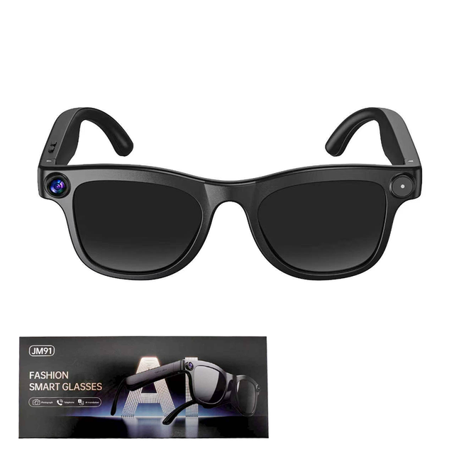 JM91 AI Smart Glasses AI Translation Conversation Recording 200W HD Debounce Camera Gafas1080P Shooting Music Smart Glasses