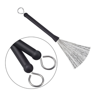 Paquet de sac plastique noir en fil métallique pliable en acier inoxydable <span class=keywords><strong>Brosse</strong></span> pour caisse claire jazz - Product Image 5