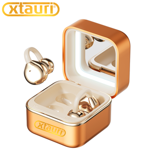 Auriculares Inalámbricos XTAURI con Clip 2 en 1, Luz LED de Relleno, Espejo de Maquillaje, Reducción de Ruido AI ENC, Impermeables IPX5 para 6.0 Low - Product Image 1