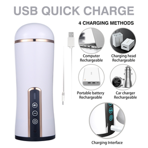 Gran oferta, juguete para adultos, chino, Sexy, automático, USB, 10 frecuencias, vibrador, copa de masturbación, culo, juguete para hombres, hecho de Material TPE - Product Image 5