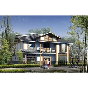 Villa préfabriquée à ossature légère en acier, style chinois, solution de projet globale, installation sur site - Product Image 1