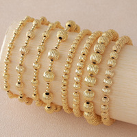 Perle de citrouille en forme de boule de bohème faite à la main pour Bracelet ensemble élastique extensible femmes élégant empilable bijoux en perles pour cadeau