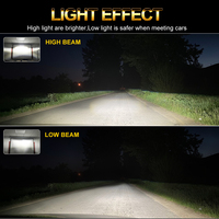 45w 7 "pouces phare rond Angel Eyes ambre tournant DOT approuvé LED phare avant pour Jeep Wrangler JK TJ CJ accessoires