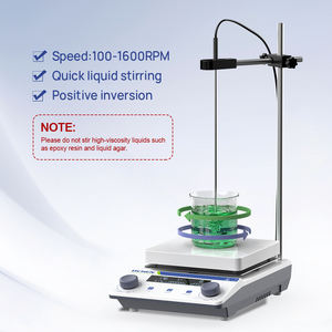 Agitatore Magnetico con Piastra Riscaldante Digitale, Controllo Temperatura PID, 2000 Giri/min, 300°C, per <span class=keywords><strong>Chimica</strong></span> e Biologia da Laboratorio - Product Image 5