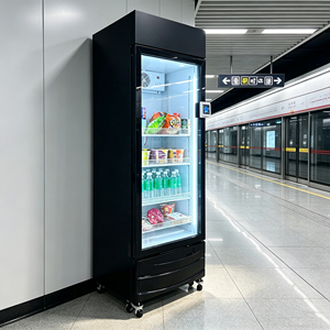 ตู้เย็นจำหน่ายสินค้าอัตโนมัติ Grab And Go Smart Vending Fridge บริการตัวเอง 24 ชั่วโมง รับชำระเงินแบบไร้เงินสด สำหรับสำนักงาน โรงยิม โรงเรียน - Product Image 1