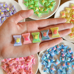 ลูกปัดทรงสี่เหลี่ยมแบบรูตรงสำหรับงานประดิษฐ์ทำมือวัสดุเชือกผูกผมทำจากอะคริลิครูปลูกกวาด - Product Image 1