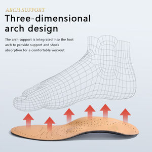 1 paire de semelles orthopédiques en <span class=keywords><strong>cuir</strong></span> pour soutenir la voûte plantaire Pieds plats Fasciite plantaire Coussinets de chaussures en <span class=keywords><strong>cuir</strong></span> de qualité Désodorisant <span class=keywords><strong>Semelle</strong></span> de chaussure - Product Image 4