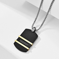 Collar Punk Chunky Choker 316L, Joyería Personalizada con Nombre, Colgante de Acero Inoxidable Tipo Dog Tag