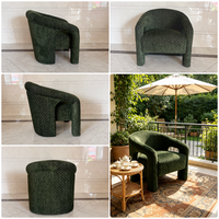 Fauteuil d'appoint moderne de luxe, durable et écologique pour salon, avec pieds massifs, idéal pour chambre, appartement, hôtel