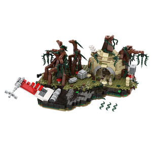 Funbuild Gran Oferta Moc-19522 Set de Juego Dagobah Star Empire Strikes Back Hut Wars Sunken X-wing Juguete de Ladrillos de Construcción - Product Image 1