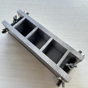 תבנית בדיקת בטון תלת-גופית 50x50x50 מפלדה יצוקה וברזל יצוק - Product Image 2