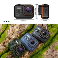 Caméra d'action étanche 4K 60FPS WiFi 30M sous-marine EIS anti-tremblement 170° °   Objectif grand angle pour la plongée, le cyclisme et les vlogs