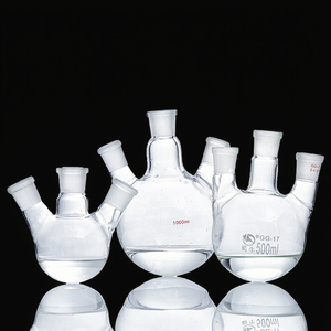 MAYALAB MTN12F 10000 20000ml Fiole à ébullition à fond en verre borosilicaté transparent, à trois colliers et à large ouverture, conception personnalisée - Product Image 3