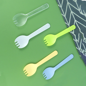 Cuchillos de Plástico PS Más Vendidos, Envueltos Individualmente para Higiene y Protección Contra el Polvo, Cuchara-Tenedor Desechable Multicolor para Pastel - Product Image 5